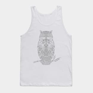 colorful owl line art idea Essential Sticker Tank Top